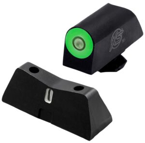 XS Sights GLX201S5G DXT2 Pro Night Sight Set Green Tritium Front/Black Oxide Frame, Compatible with Glock