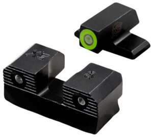 XS Sights SIR201P6G R3D 2.0 Night Sight Set Green Tritium Front/Black Oxide Frame Fits Sig/Springfield/FN 509