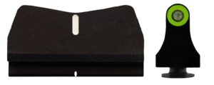 XS Sights GL0015P4G DXT2 Standard Dot Green/White Tritium Front/Black/White Rear/Black Frame, Compatible with Glock 17/19, Front Post/Rear Dovetail