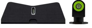 XS Sights GL0009S6G DXT2 Standard Dot Night Sights Fit Glock Black | Green Tritium Green Outline Front Sight Green Tritium White Outline Bar Rear