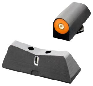 XS Sights GL0011S5N DXT2 Big Dot Night Sights Fits Glock Black | Green Tritium Orange Outline Front Sight Green Tritium White Outline Bar Rear Sight
