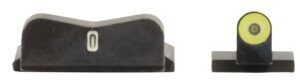 XS Sights SW0030S5Y DXT2 Big Dot Night Sights- Smith and Wesson Black | Green Tritium Yellow Outline Front Sight Green Tritium White Outline Bar Rear
