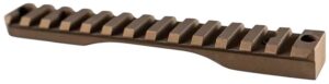 Christensen Arms 8100001204 Scope Base Burnt Bronze Cerakote Aluminum Fits Remington 700 Short Action 0 MOA