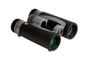 Konus 2348 Prince 8x42mm Bak-4 Prism, Center Focus, Black/Silver Aluminum with Rubber Armor
