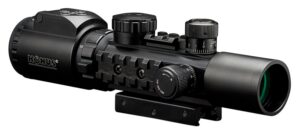 Konus 7170 KonusPro as-34 Matte Black 2-6x28mm 34mm Tube Dual Illuminated Green/Red Engraved MIL-Dot Reticle Features Bubble Level