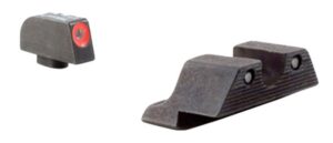 Trijicon 600538 HD Night Sights Green/Tritium Orange Outline Front Sight-Green Tritium Black Outline Rear Sight Glock 17/17L/19 Standard Frame