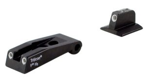 Trijicon 600590 Bright & Tough Night Sights Green/Tritium White Outline Front Sight-Green/Tritium White Outline Rear Sight Ruger SR9/SR9C/SR40