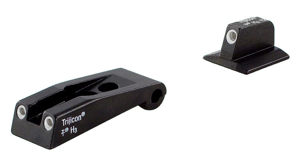 Trijicon 600590 Bright & Tough Night Sights Green/Tritium White Outline Front Sight-Green/Tritium White Outline Rear Sight Ruger SR9/SR9C/SR40