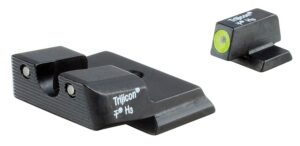 Trijicon 600721 HD Night Sights Green/Tritium Yellow Outline Front Sight-Green Tritium Black Outline Rear Sight Smith & Wesson M&P