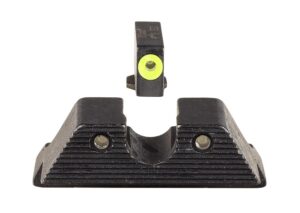 Trijicon 600845 HD XR Night Sight Set Green Tritium/Yellow Outline Front, Green Tritium Rear, Black Frame, Fits Glock/48/43/43X/43E Excludes MOS