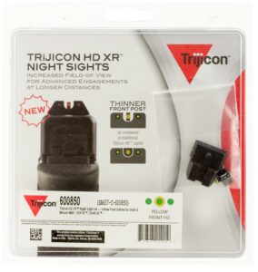 Trijicon 600850 HD XR Night Sights Green/Tritium Yellow Outline Front Sight-Green Tritium Black Outline Rear Sight Smith & Wesson M&P/M&P
