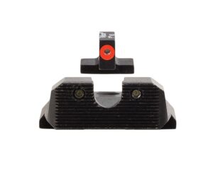 Trijicon 600851 HD XR Night Sight Set Green Tritium/Orange Outline Front, Green Tritium Rear, Black Frame Fits S&W M&P/M&P M2.0