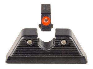 Trijicon 601092 HD XR Night Sight Set Green Tritium/Orange Outline Front, Green Tritium Rear, Black Frame, Fits Most Glock/17 MOS/19 MOS/45 MOS