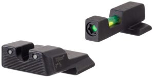 Trijicon 601110 DI Night Sight Set Green/Tritium/Fiber Optic Front Sight-Green Tritium Black Outline Rear Sight Smith & Wesson M&P