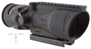 Trijicon 100002 ACOG 6x 48mm Objective 17 Ft @ 100 Yds FOV Black Matte Finish Illuminated Red Chevron 308 BAC