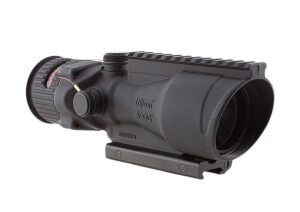 Trijicon 100005 ACOG with TA75 Mount Matte Black 6x48mm Illuminated Red Horseshoe/Dot 308 BAC Reticle