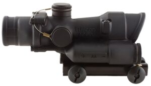 Trijicon 100432 ACOG 4x 32mm Objective 36.80 Ft @ 100 Yds FOV Matte Black Finish LED Illuminated Green Crosshair 300 Black
