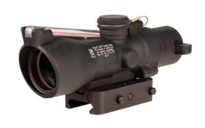 Trijicon TA50-C-400360 Compact ACOG 3x24mm Scope, Red Horseshoe Dot, Q-LOC Mount