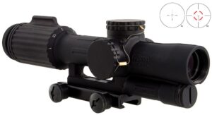 Trijicon 1600000 VCOG Black Hardcoat Anodized 1-6x 24mm LED Illuminated Red Segmented Circle with Crosshair 223 55gr Reticle