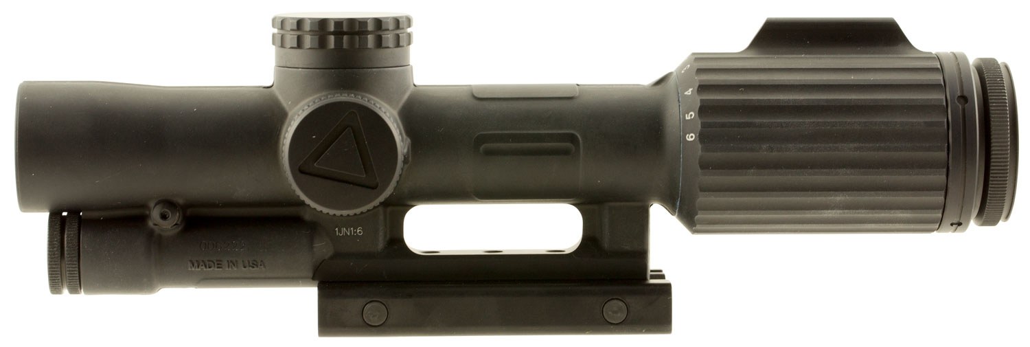 Trijicon 1600038 VCOG Matte Black 1-6x24mm 30mm Tube LED Illuminated Green Segmented Circle with Crosshair MIL Reticle