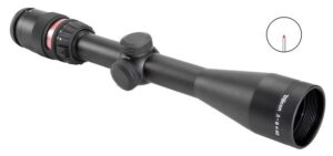 Trijicon 200010 AccuPoint Black Hardcoat Anodized 3-9x 40mm 1" Tube Illuminated Red Triangle Post Reticle