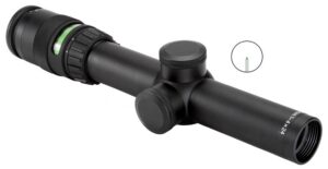Trijicon 200057 AccuPoint Black Hardcoat Anodized 1-4x 24mm 30mm Tube Illuminated Green Triangle Post Reticle