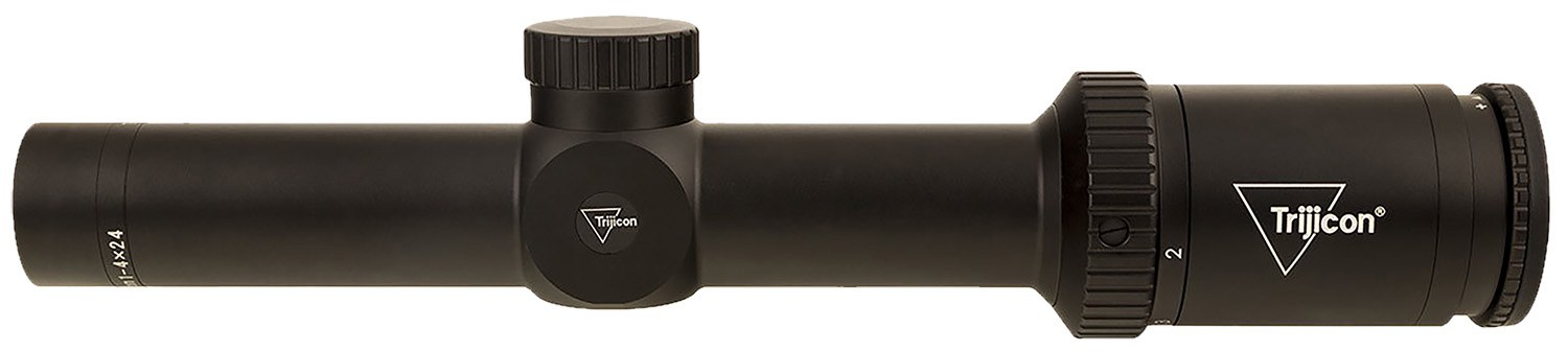 Trijicon Scope Huron 1-4X24 BDC Hunter Holds 30MM Tube Satin Black Capped Adjusters