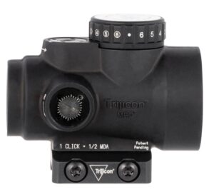 Trijicon MRO HD Adjustable LED Red Dot Sight, 1x25mm, 2 MOA Dot and 68 MOA Circle, Low Mount