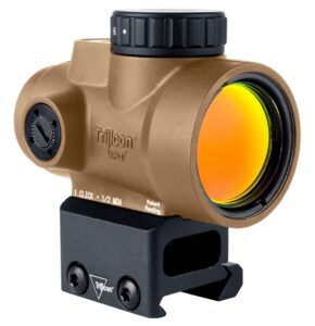 Trijicon 2200348 MRO SD Coyote Tan 1x25mm 2 MOA Green Dot Reticle Full Co-Witness Mount
