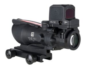 Trijicon ACOG 4x32 with RMR Type2 Sight, Dual Illuminated Red Reticle for .223 Caliber