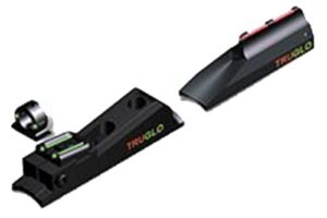 TruGlo TG958X Muzzle Brite Sight Set in-Line Muzzleloaders Adjustable Red/Green Black Ghost Ring