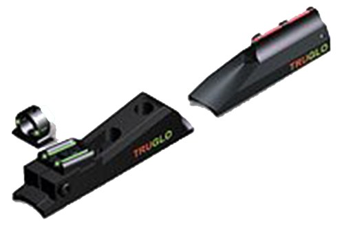 TruGlo TG958X Muzzle Brite Sight Set in-Line Muzzleloaders Adjustable Red/Green Black Ghost Ring