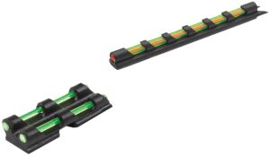 TruGlo TG94D Gobble-Dot Universal Dual-Color Shotgun Fiber Optic Green/Red Front/Green Rear Black