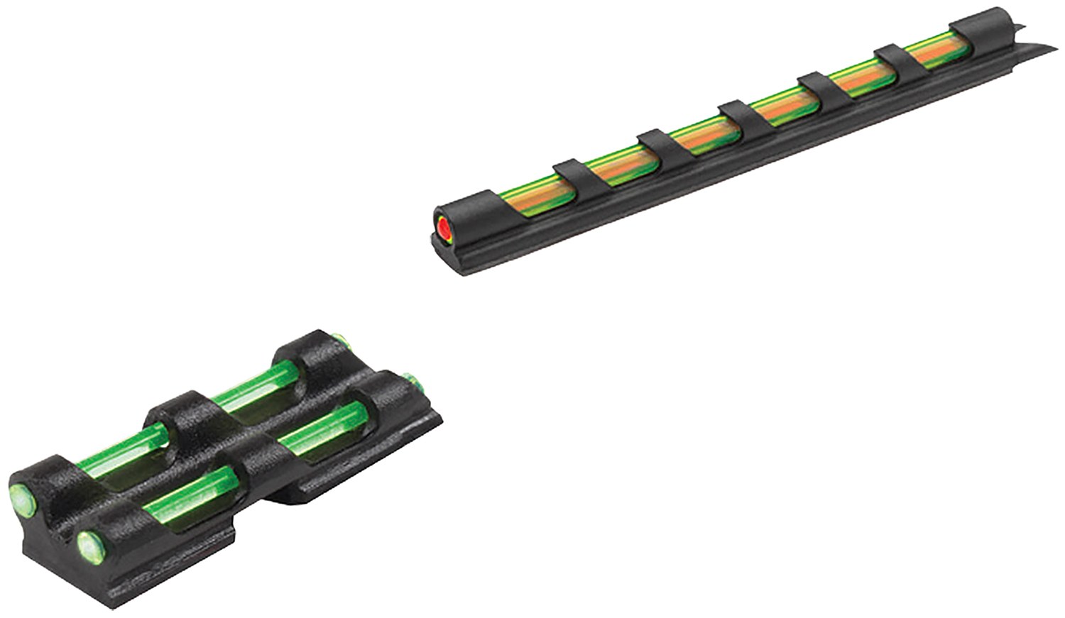 TruGlo TG94D Gobble-Dot Universal Dual-Color Shotgun Fiber Optic Green/Red Front/Green Rear Black