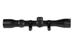TruGlo TG-853940B Trushot Black Anodized 3-9x40mm 1" Tube Duplex Reticle with Rings