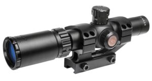 TruGlo TG8514BT Tru-Brite 30 1-4x 24mm Objective Wide FOV 30mm Tube Black Finish Duplex MIL-Dot