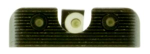 TruGlo TG231X1W Tritium Pro Black | Green Tritium White Outline Front Sight Green Tritium Rear Sight