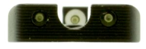 TruGlo TG231MP1W Tritium Pro Black | Green Tritium White Outline Front Sight Green Tritium Rear Sight