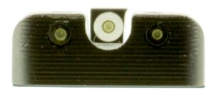 TruGlo TG231H1W Tritium Pro Black | Green Tritium White Outline Front Sight Green Tritium Rear Sight