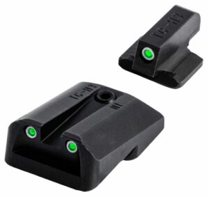 TruGlo TGTG231F3W Tritium Pro Black | Green Tritium White Outline Front Sight Green Tritium Rear Sight