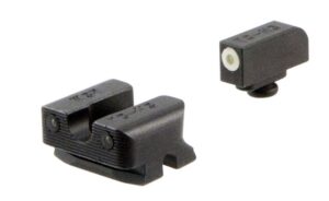 TruGlo TG231W3W Tritium Pro Black | Green Tritium White Outline Front Sight Green Tritium Rear Sight