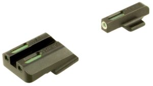 TruGlo TG13RS3A TFX Black Green Tritium & Fiber Optic White Outline Front Sight Green Tritium & Fiber Optic Rear Sight Ruger American