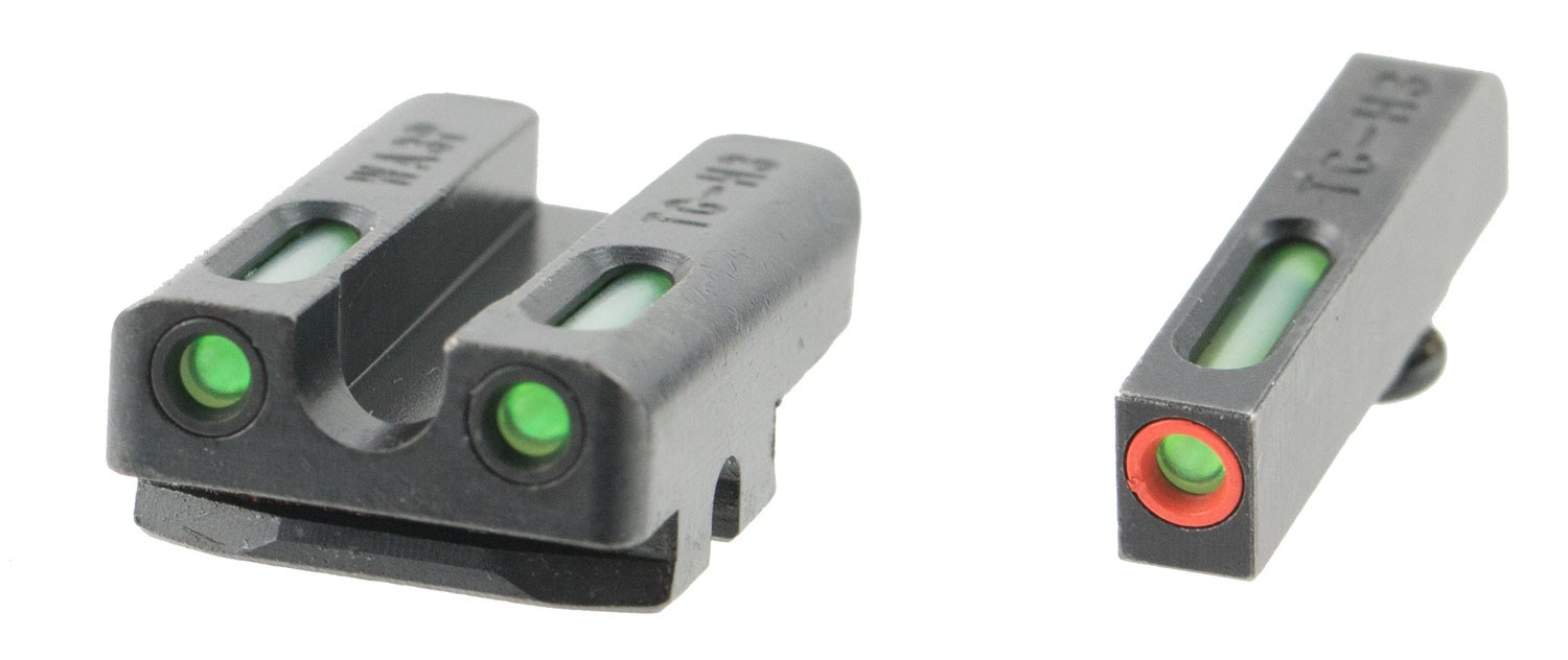 TruGlo TG13WA3PC Brite-Site TFX Pro Day/Night Sights Walther CCP Tritium/Fiber Optic Green with Orange Outline Front U-Notch Green Rear Black