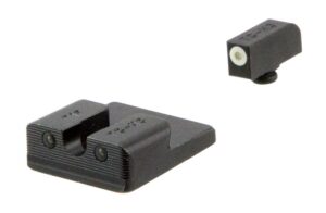 TruGlo TG231T2W Tritium Pro Black | Green Tritium White Outline Front Sight Green Tritium Rear Sight