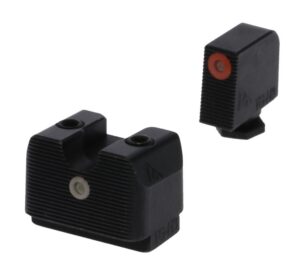 Rival Arms RA4A231G in-Line MOS Night Sights for G17/G19 Green Tritium Orange Outline Front Sight-Green Tritium White Outline Rear Sight