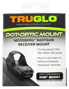 TruGlo TGTG8955M2 Shotgun Receiver Mount Black Mossberg Trijicon RMR