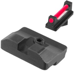 TruGlo TGTG132CZ1 Fiber-Optic Pro Red Fiber Optic Front/Blacked Rear/Black Frame Fits CZ SP