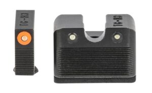 TruGlo TG231G2MC Tritium Pro Black | Green Tritium Orange Outline Front Sight Green Tritium Rear Sight