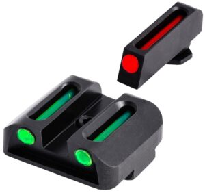 TruGlo TG131G2 Brite-Site Fiber Optic Compatible with Glock 20,21,25,28-32,37,40-41 3 Dot Red Green Black