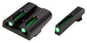 TruGlo TG131GT2 TFO Green/Tritium/Fiber Optic Front Sight-Green/Tritium/Fiber Optic Rear Sight Glock 20/21